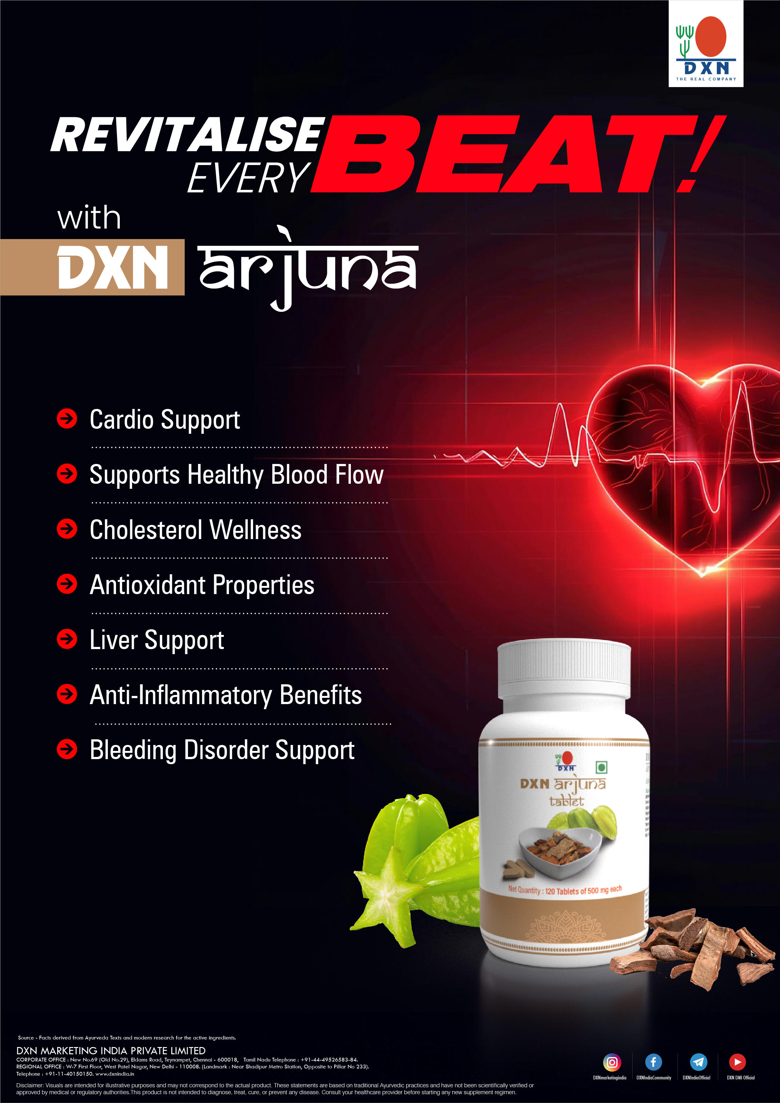 DXN Arjuna Tablet 120’s