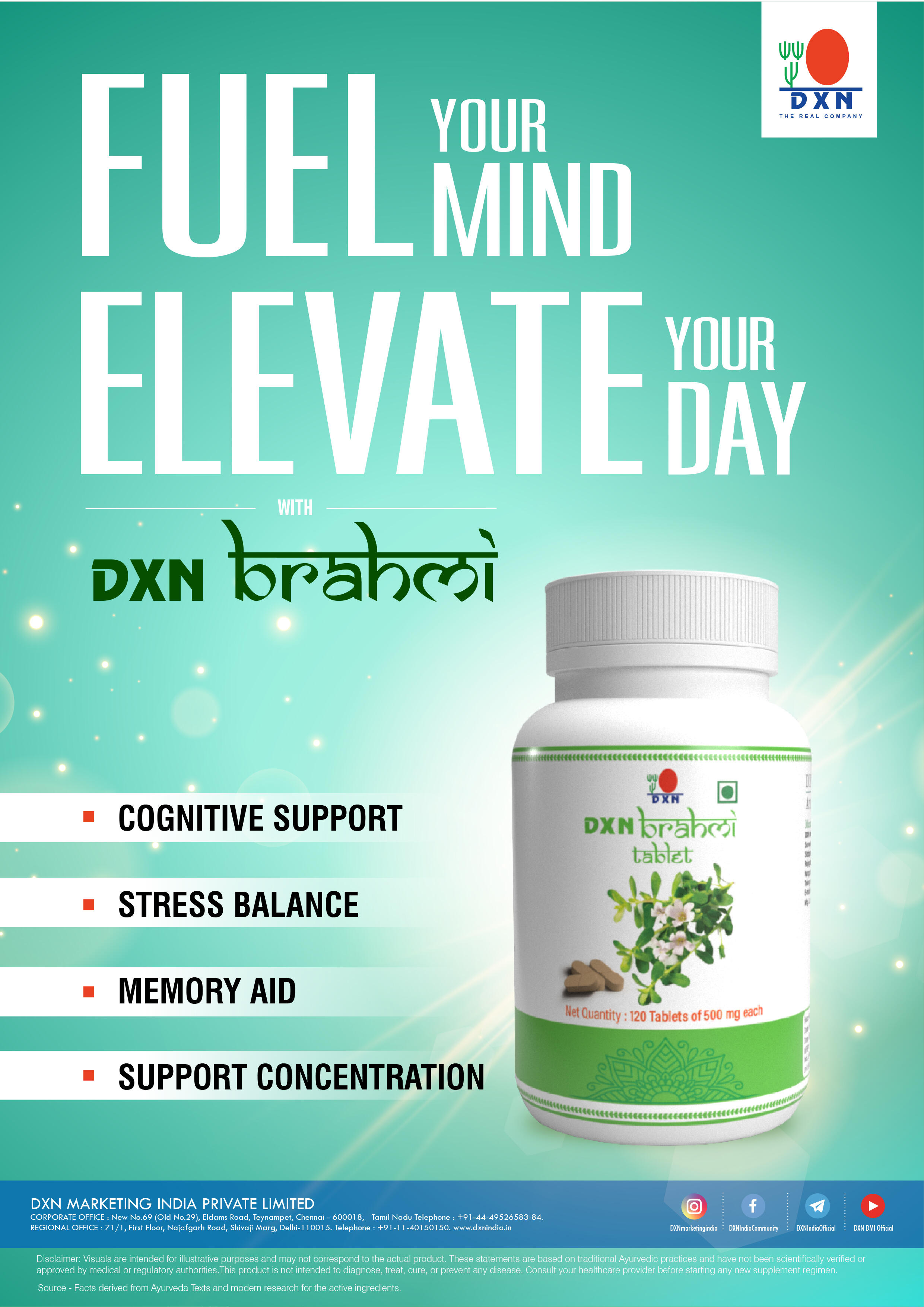 DXN Brahmi Tablet 120’s