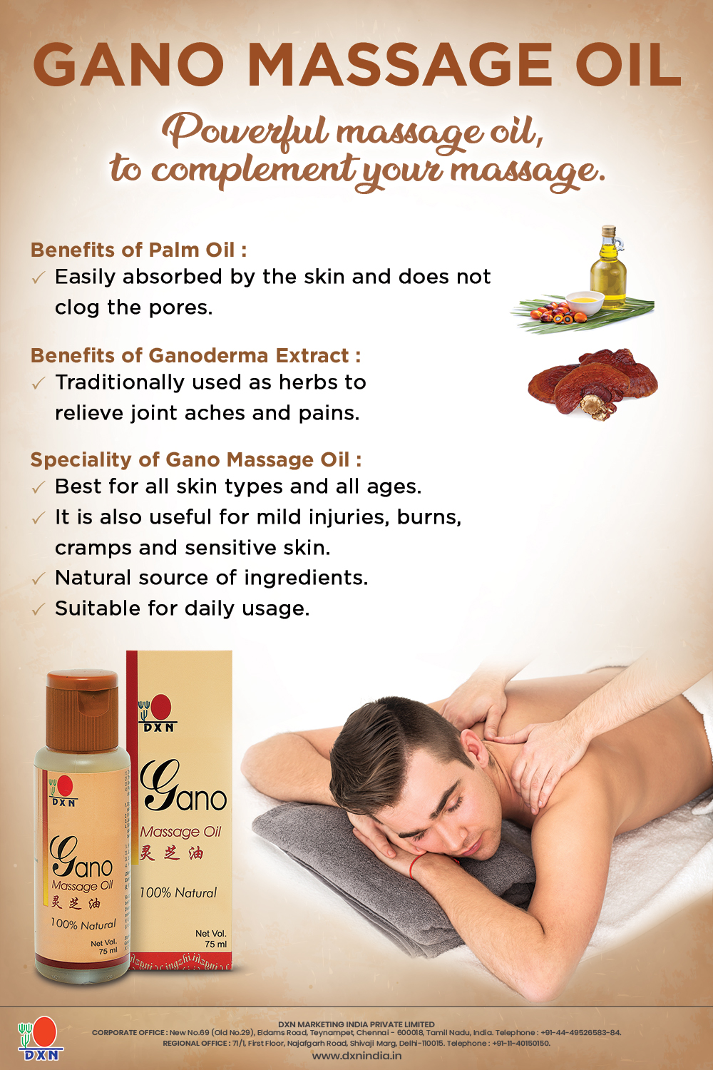 Gano Massage Oil