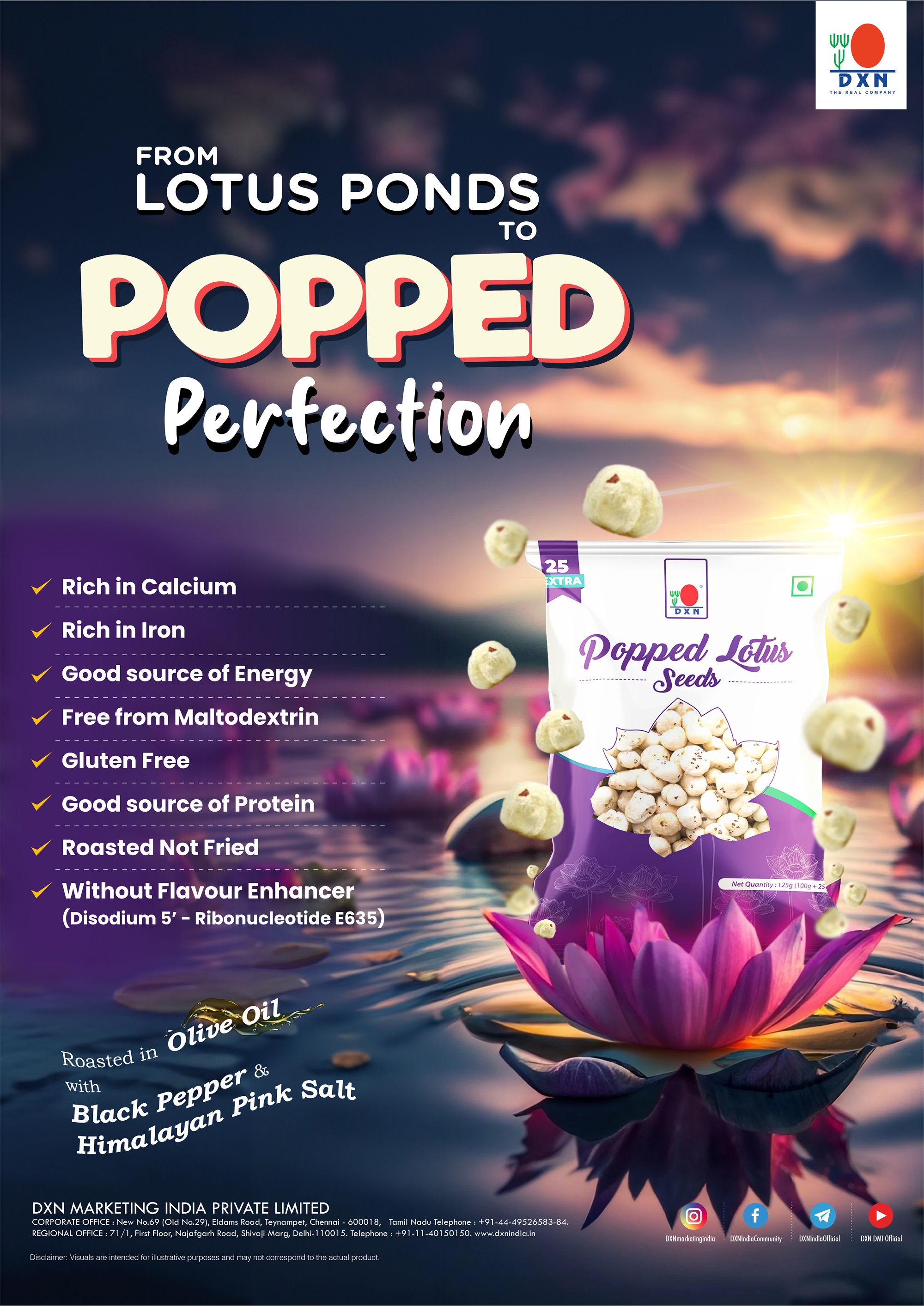 DXN Popped Lotus Seeds 100gm
