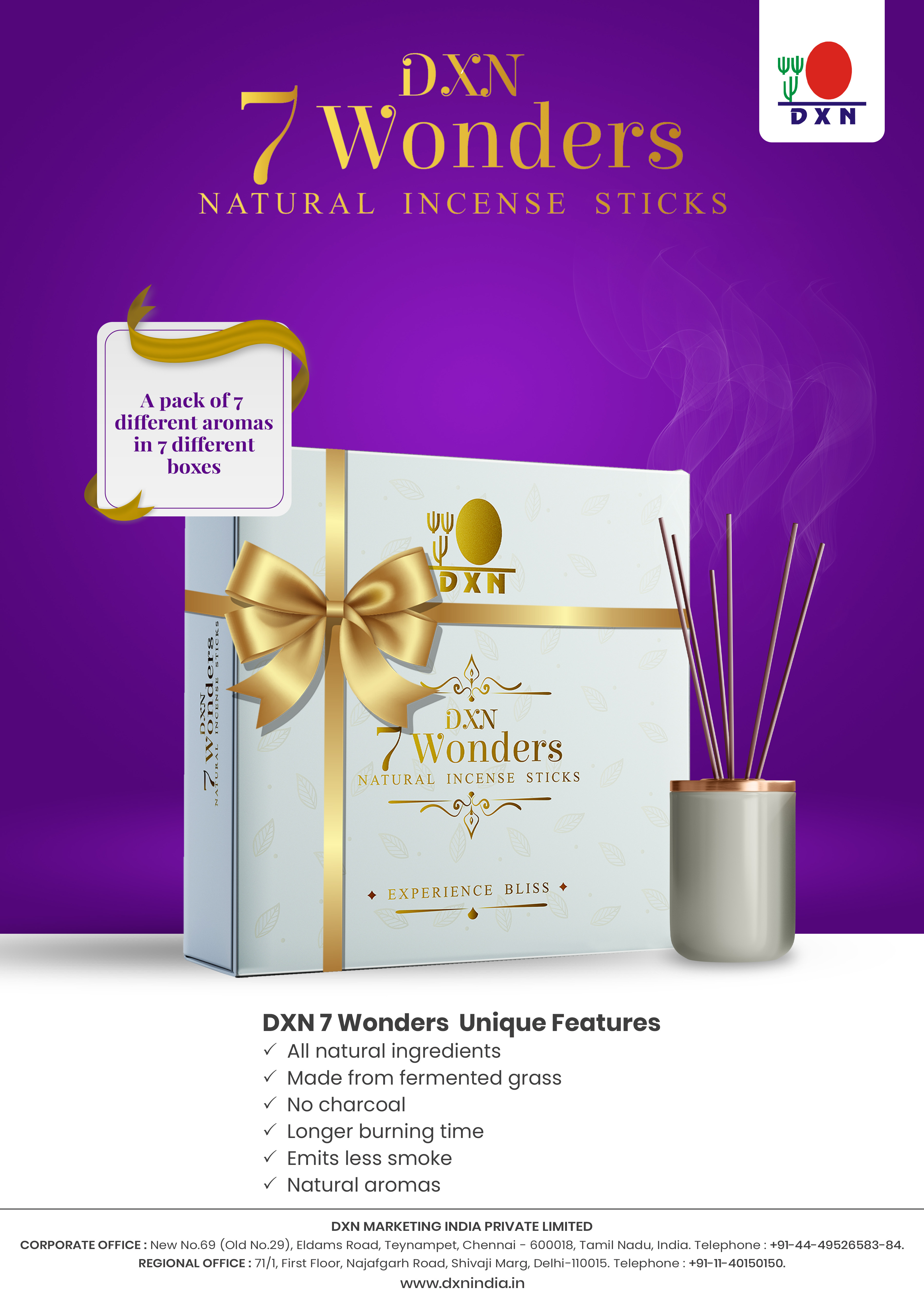 DXN 7 Wonders Natural Incense Sticks