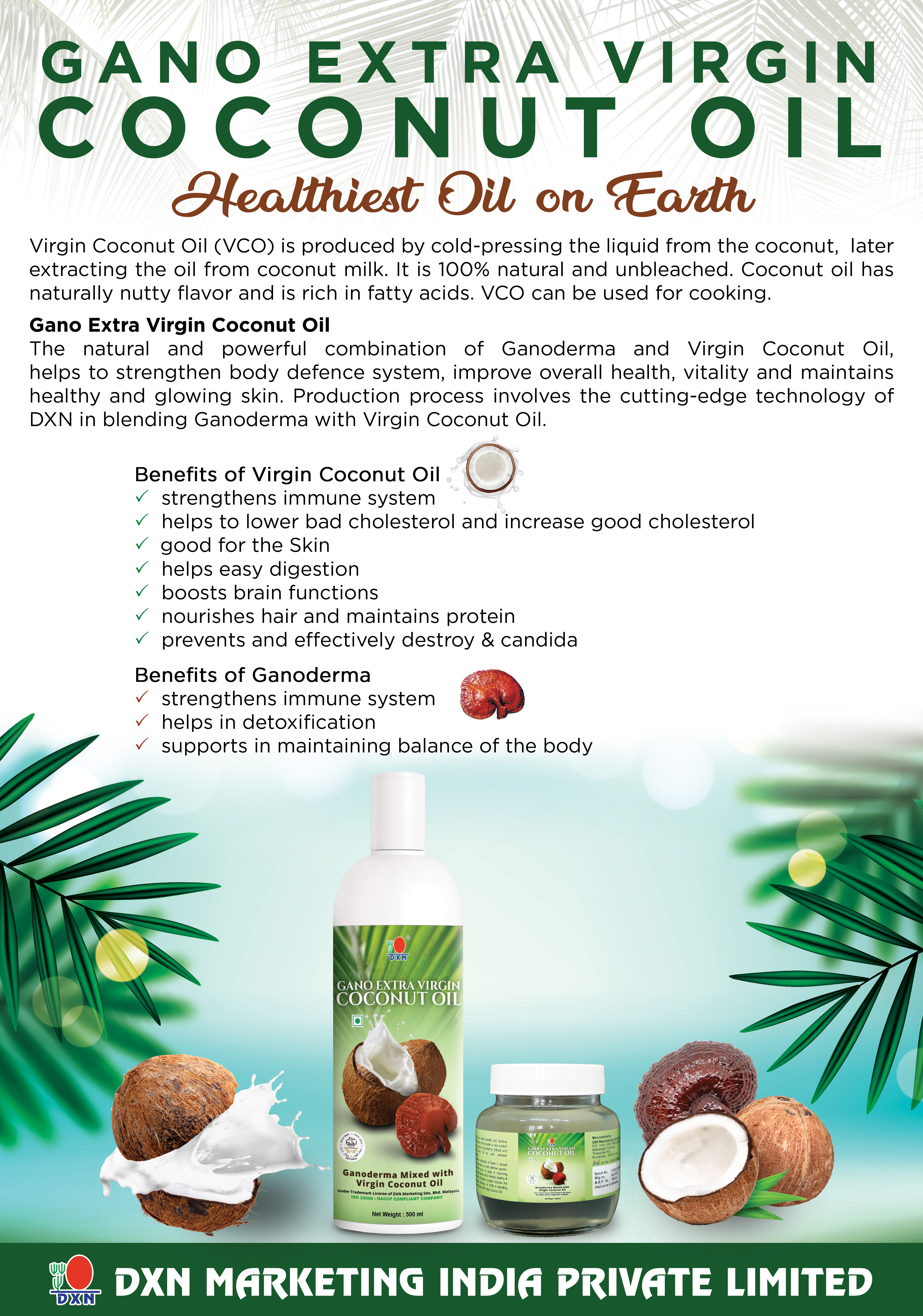 DXN Gano Extra Virgin Coconut Oil